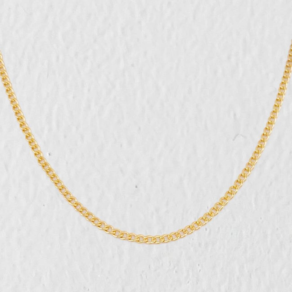Cadena Cubana 1.8g / 50cm / 1.95mm Oro Amarillo 18K