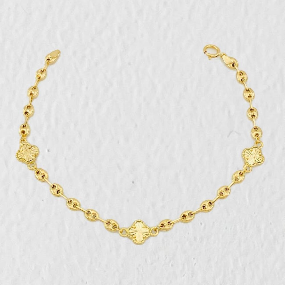 Pulso GC Trébol 3.35g / 17.6cm / 3.6mm Oro Amarillo 18K