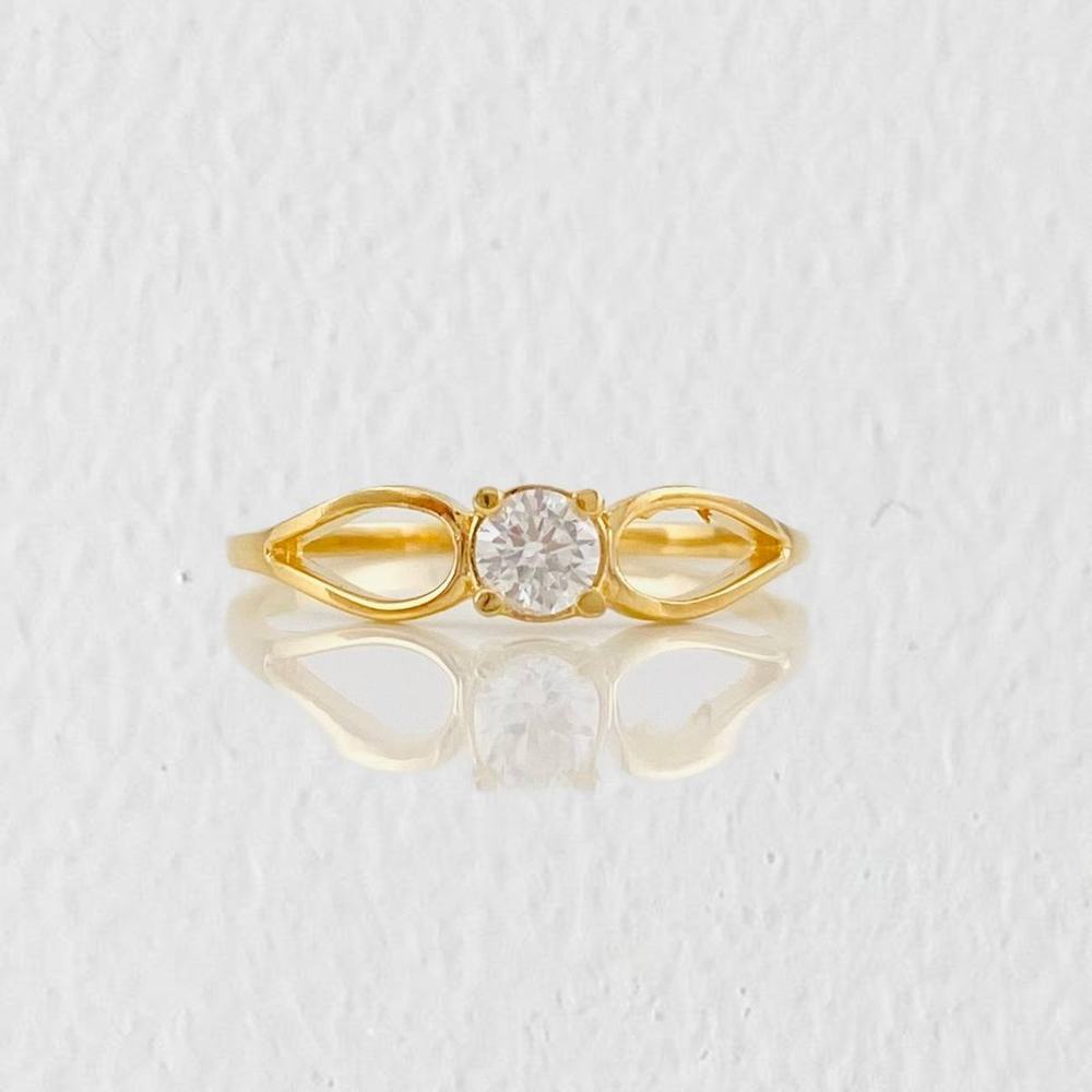 Anillo Solitario Gota 1.2g / T6 1/2 Oro Amarillo 18K