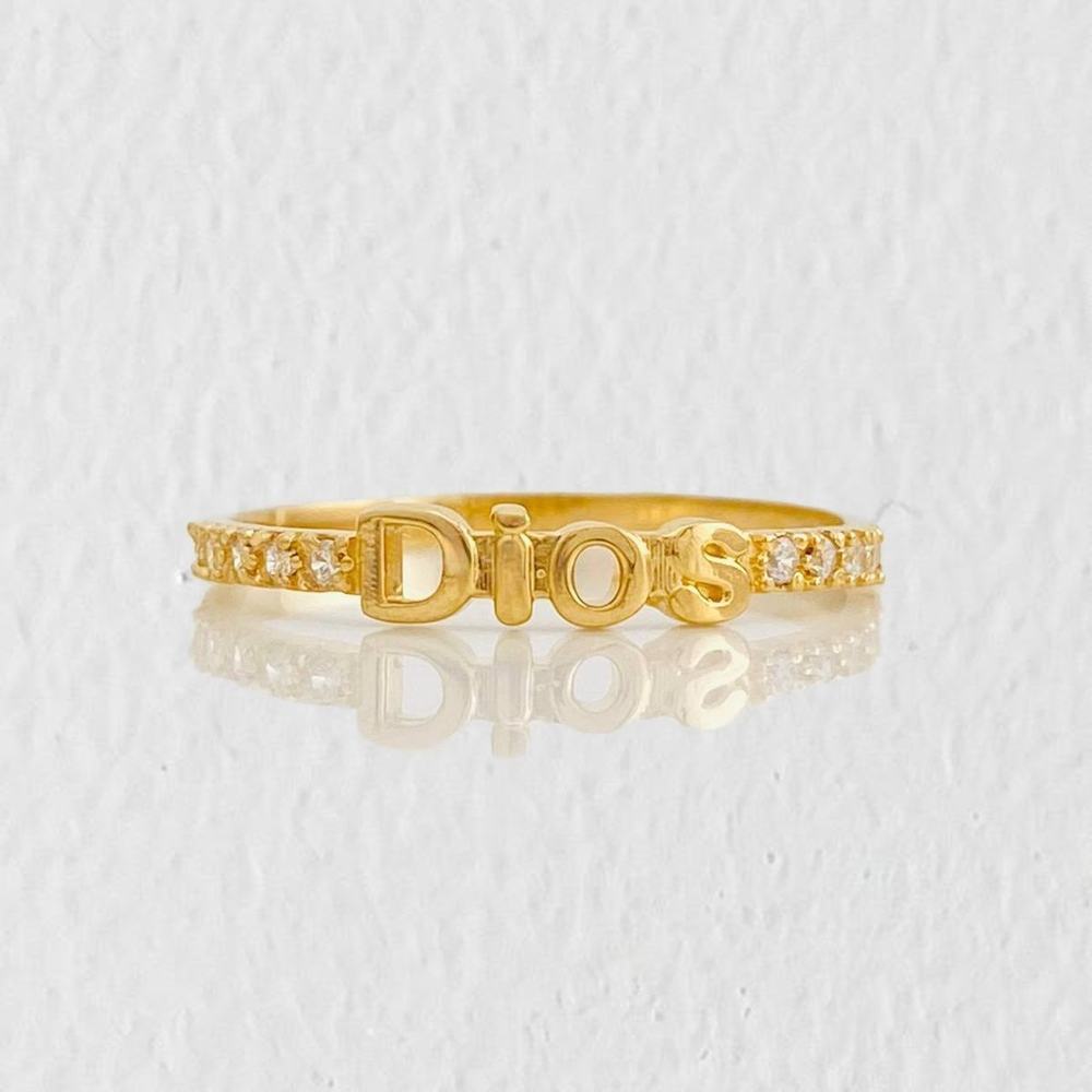 Anillo Churumbela Dios 1.25g / T5 3/4 Oro Amarillo 18K
