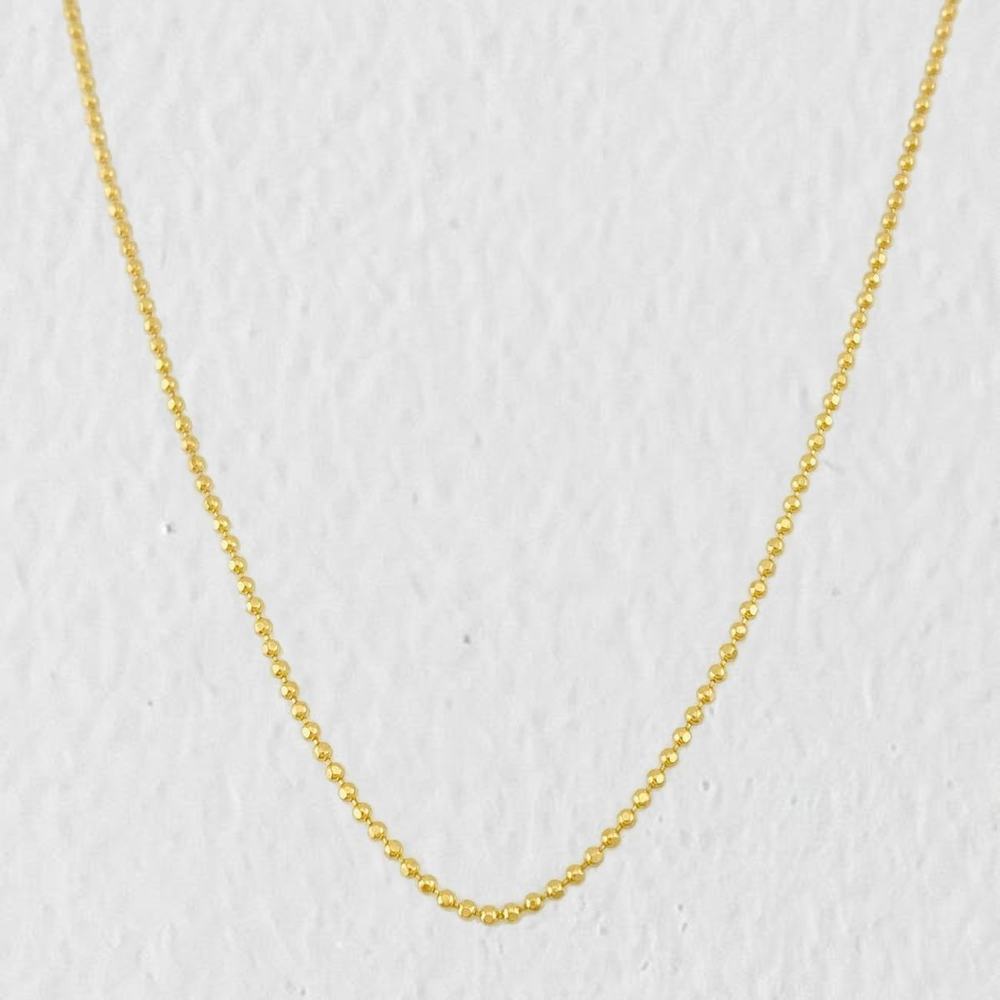 Cadena Militar 1.4g / 45cm / 0.8mm Oro Amarillo 18K