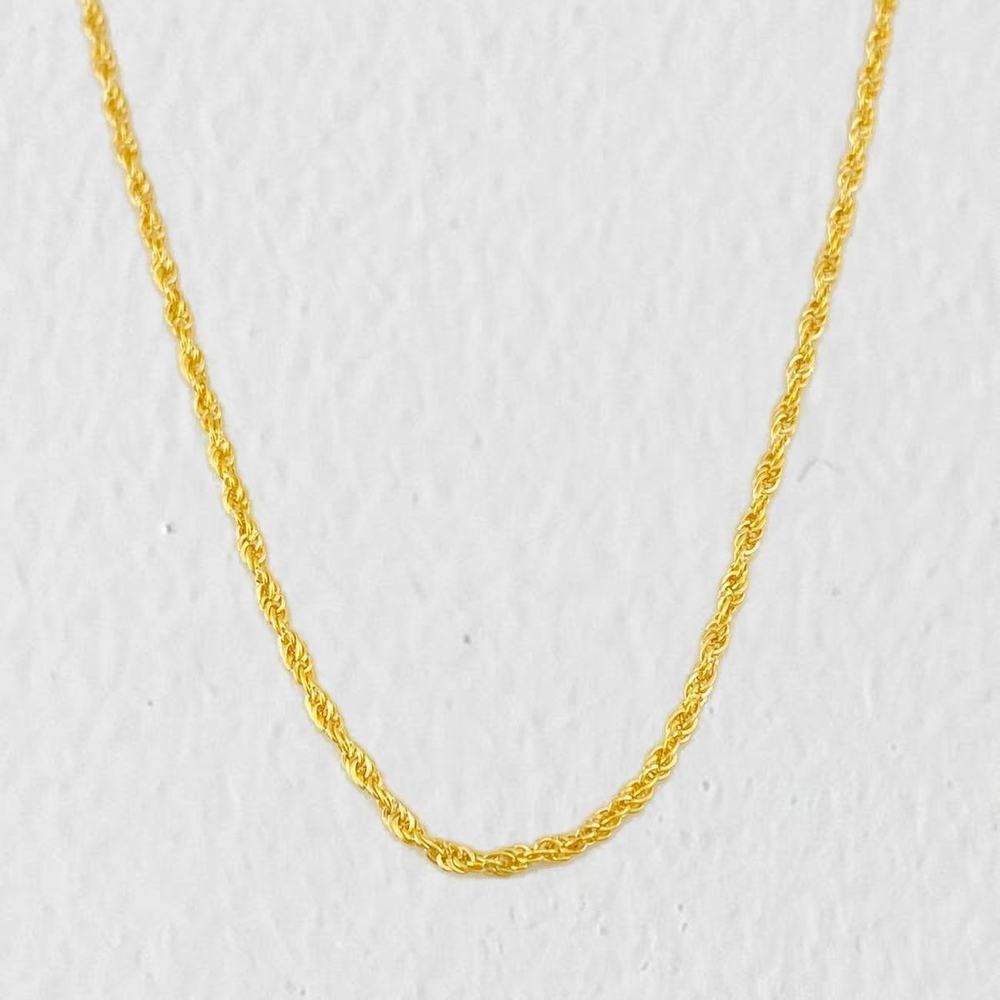 Cadena Lazo 0.9g / 50cm / 1.2mm Oro Amarillo 18K