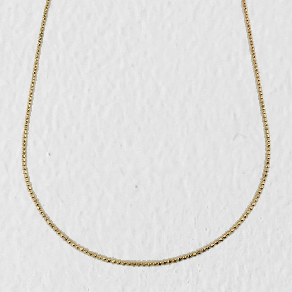 Cadena Militar 1.85g / 45cm / 1mm Oro Amarillo 18K