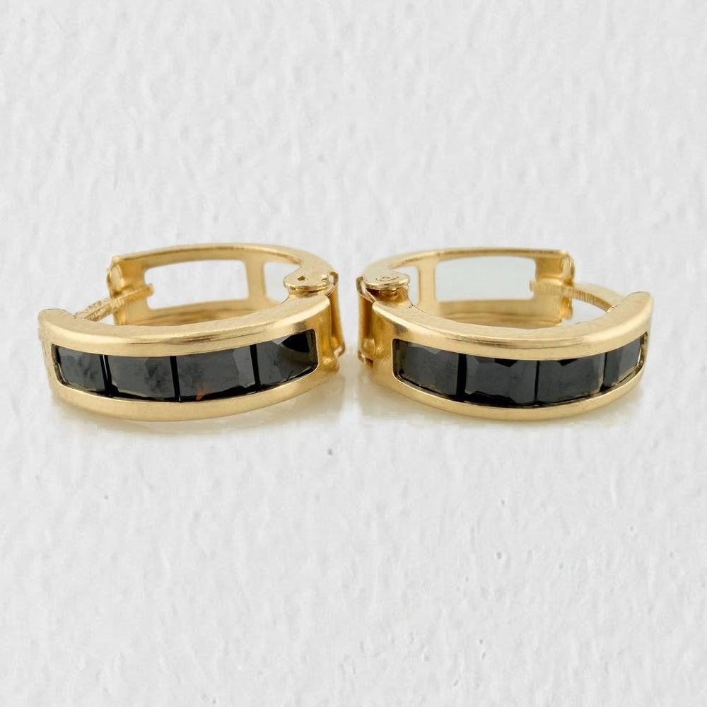 Candongas Carril 1.7 g / 1.3 cm Oro Amarillo 18K