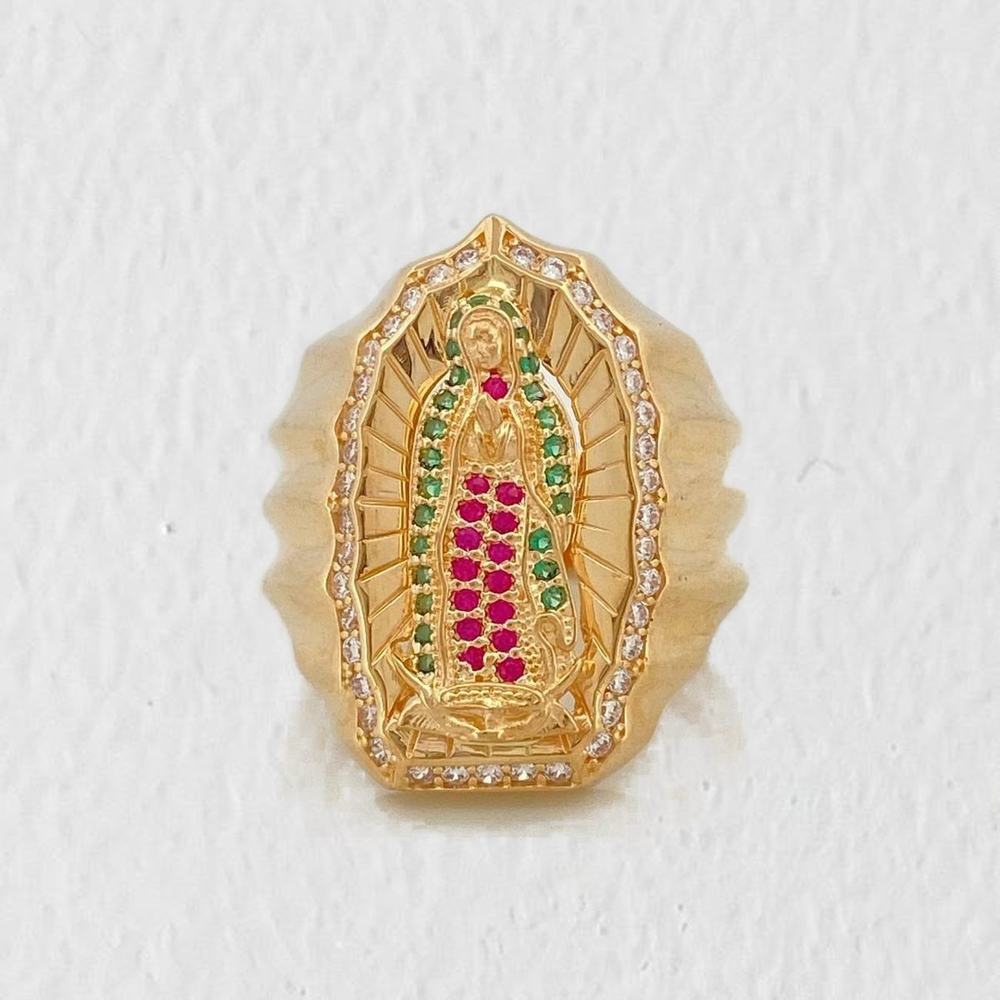 Anillo Virgen de Guadalupe 10.75 g / T9 Oro Amarillo 18K