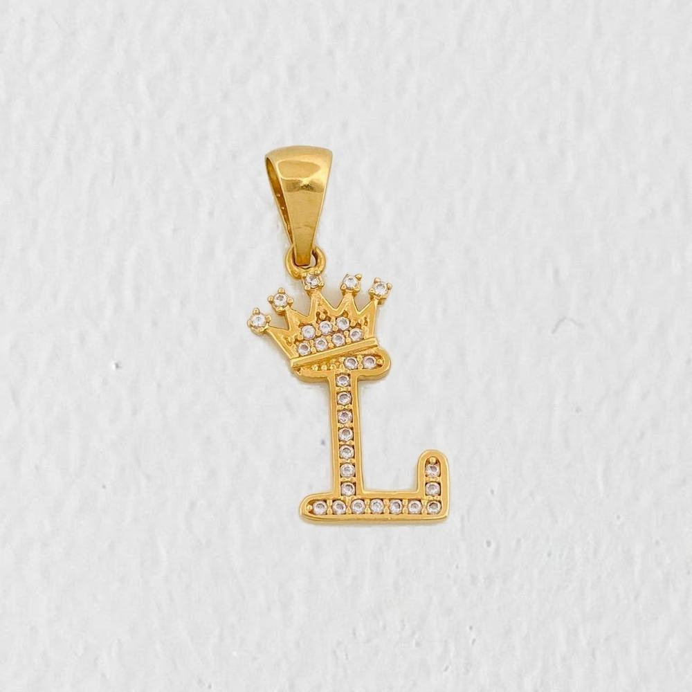 Dije Corona Letra L 1.5 g / 2.7 cm Oro Amarillo 18K