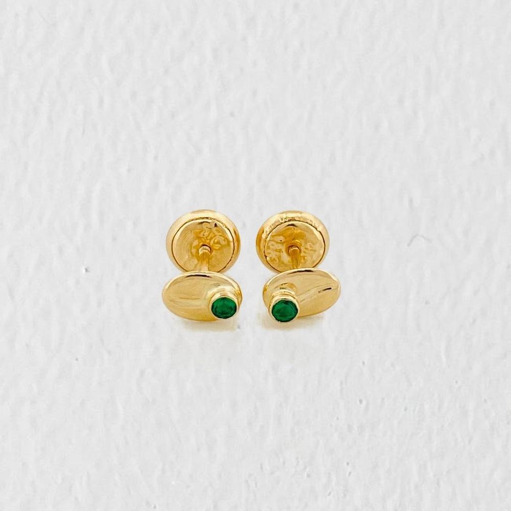 Topos Grano De Cafe 0.65 g / 2.25 mm Oro Amarillo 18K