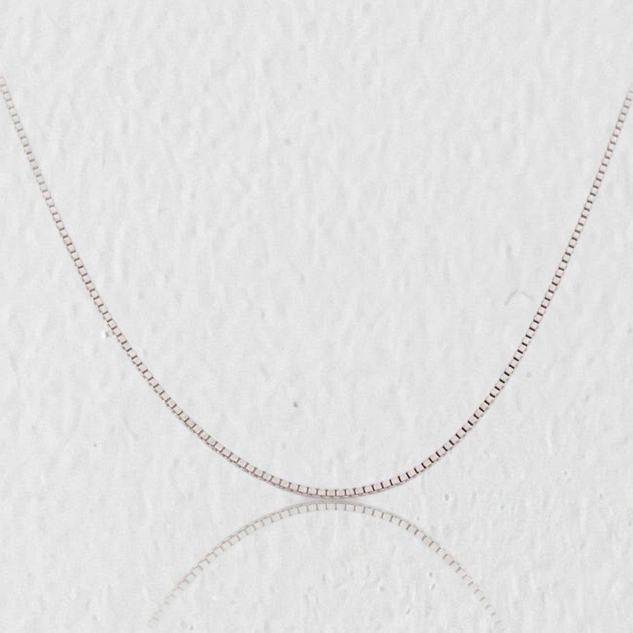 Cadena Veneciana 1.05g / 45cm / 0.46mm Oro Blanco 18K