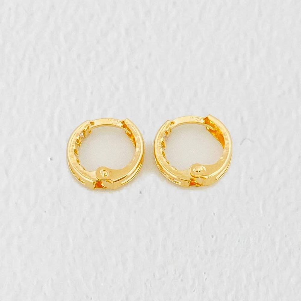 Candongas Carril 1.15g / 1cm Oro Amarillo 18K
