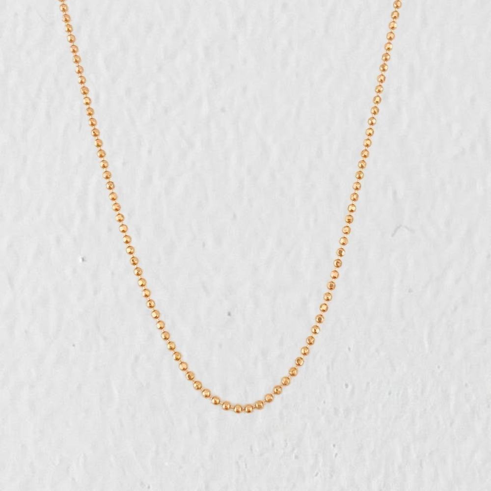 Cadena Militar 1.85g / 45cm / 1mm Oro Rosa 18K