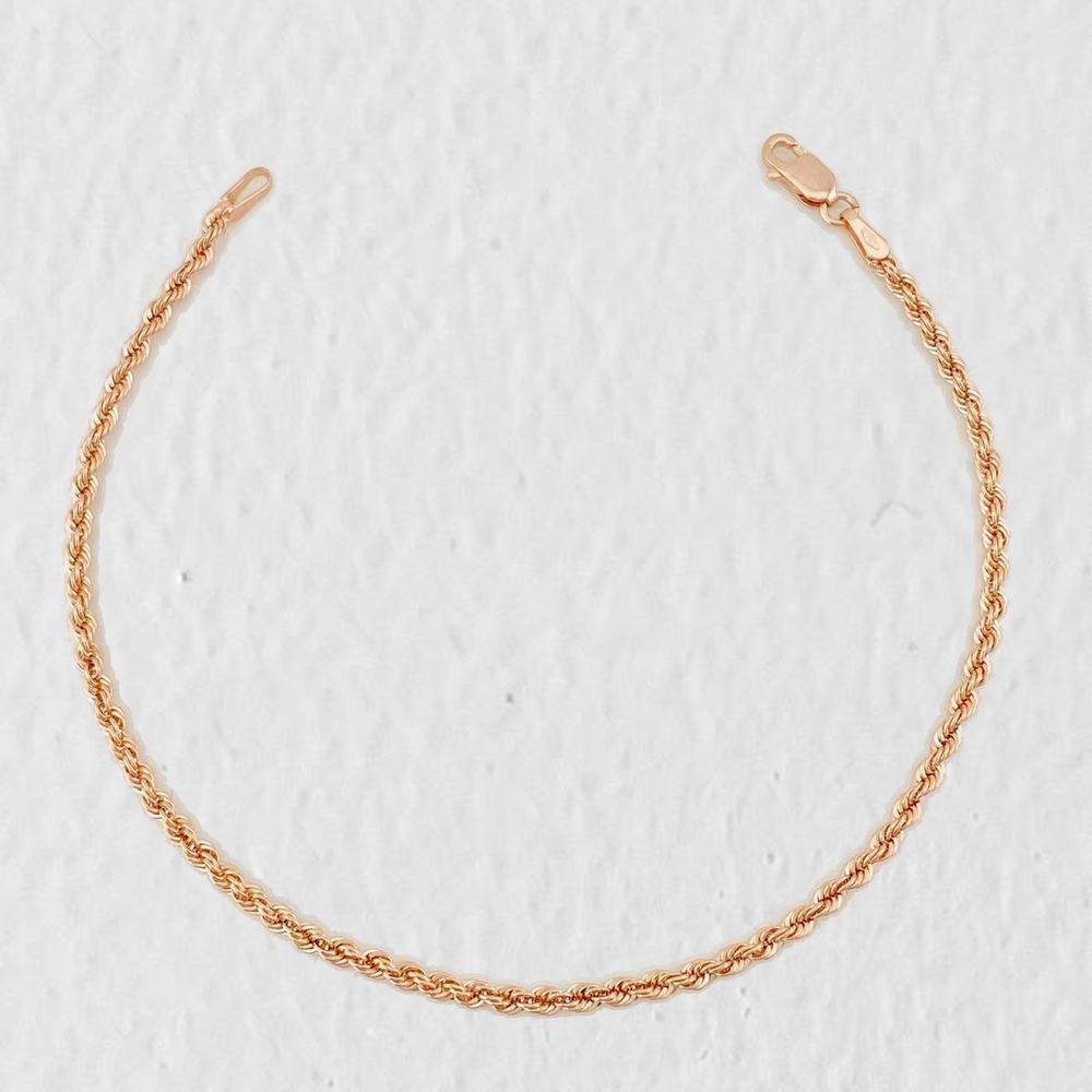 Pulso Lazo 1.5g / 19.3cm / 2.15mm Oro Rosa 18K