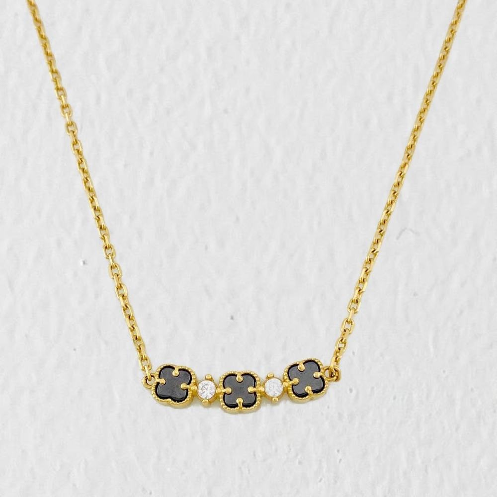Cadena Aro Seguido Trebol 4.1g / 42.5cm - 45cm / 1.3mm Oro Amarillo 18K