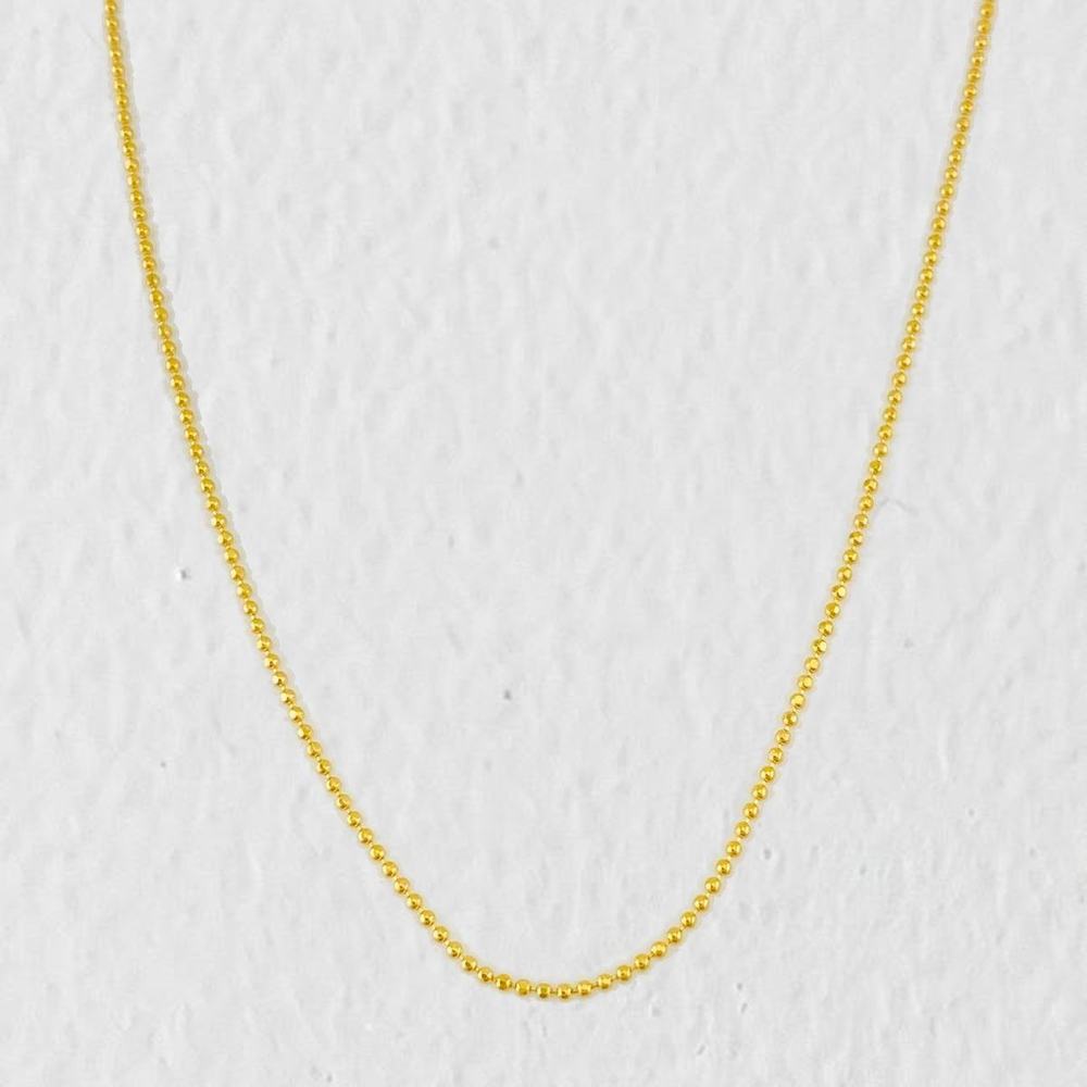Cadena Militar 1.5g / 45cm / 0.79mm Oro Amarillo 18K
