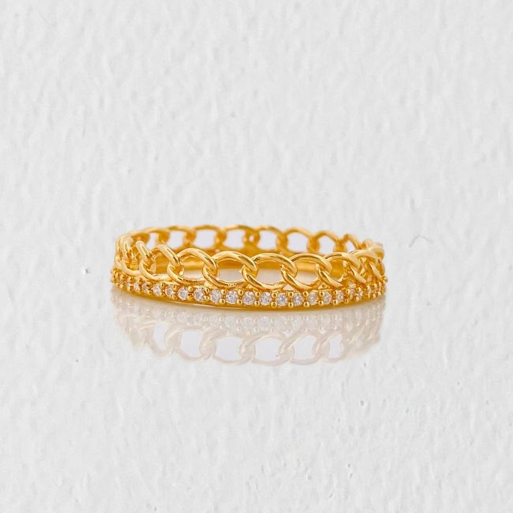 Anillo Churumbela Cubano 2.45g / T9 Oro Amarillo 18K